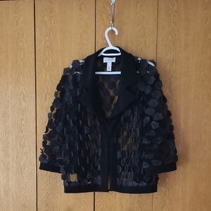 Joseph Ribkoff Black Sheer Jacket
